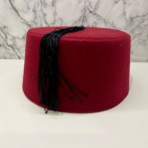 Handmade traditional Moroccan hat or Fez.